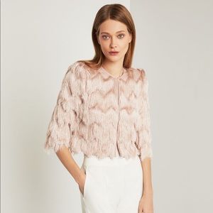BCBGMaxAzria Jaxon Fringe Jacket